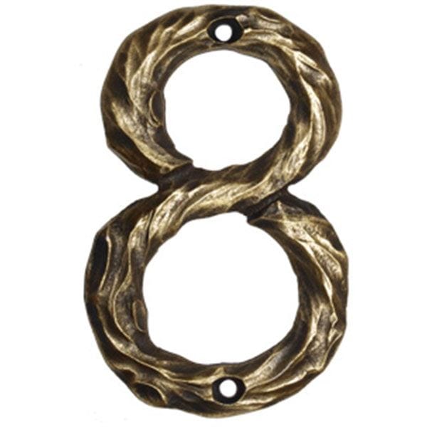 LHN8-N Log House Number 8, Nickel, 1 piece alt 0