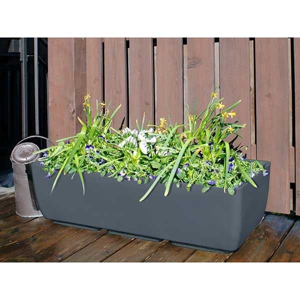 Urban Planter, 36" x 15", Graphite alt 0