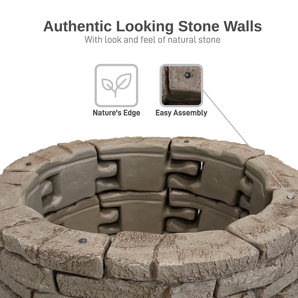 Rock Lock Raised Garden Bed Curved Rock Pack of 2