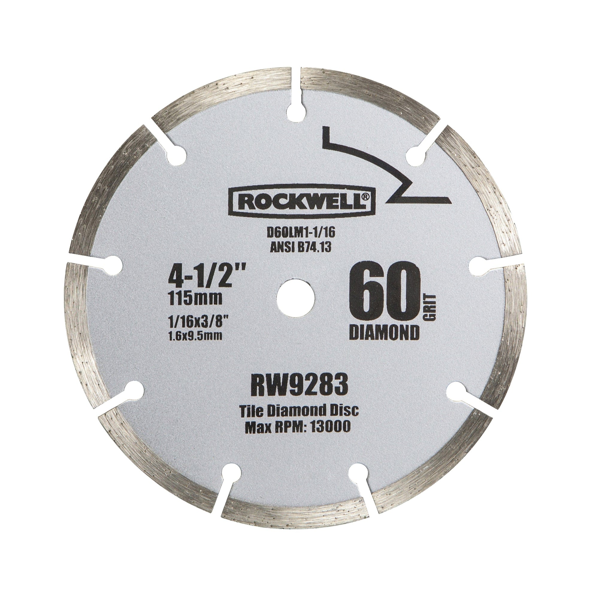 4-1/2" Compact Diamond Circular Saw Blade, Model RW9283 alt 0