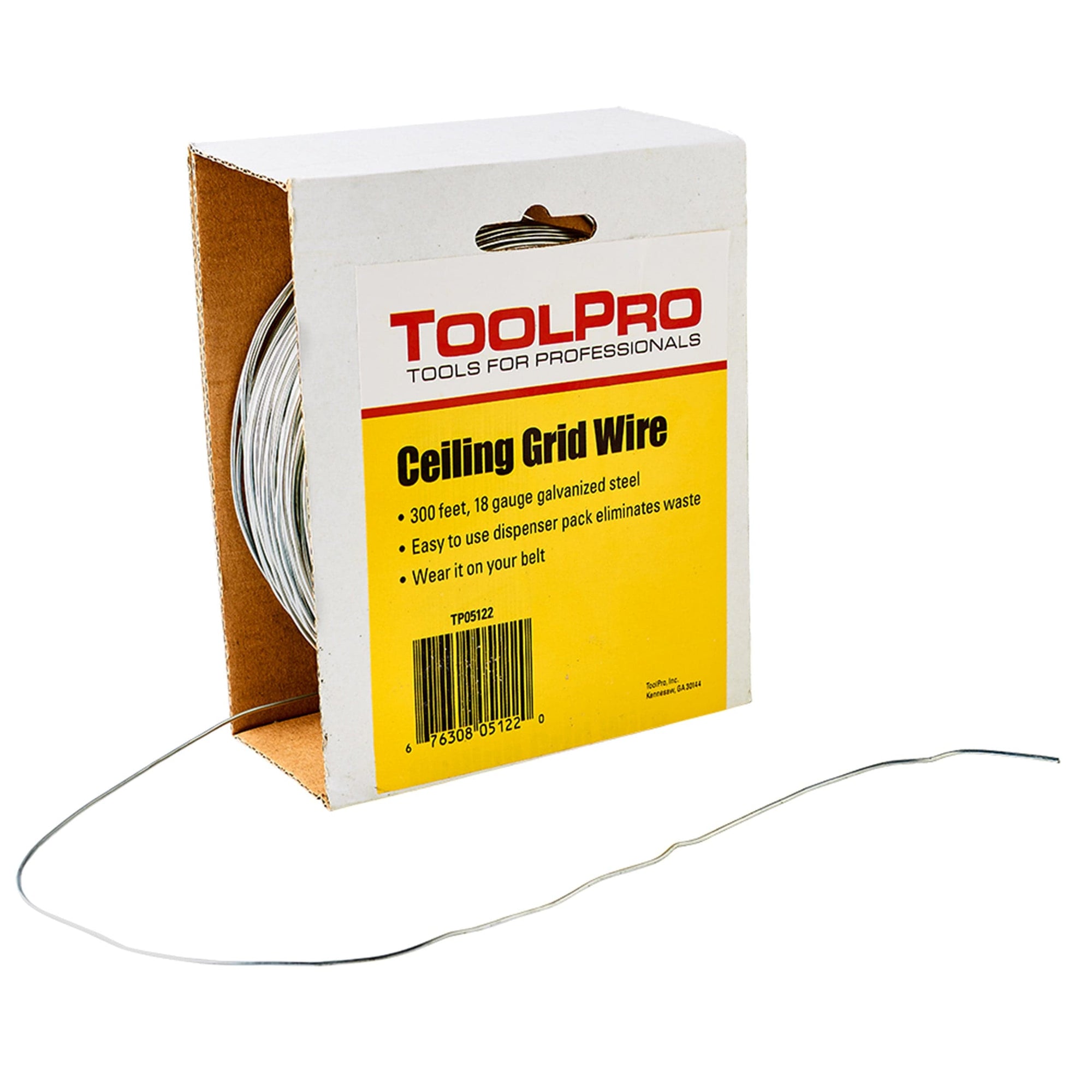 Ceiling Wire, 18 Gauge, 300' Roll, Dispenser Carton alt 0