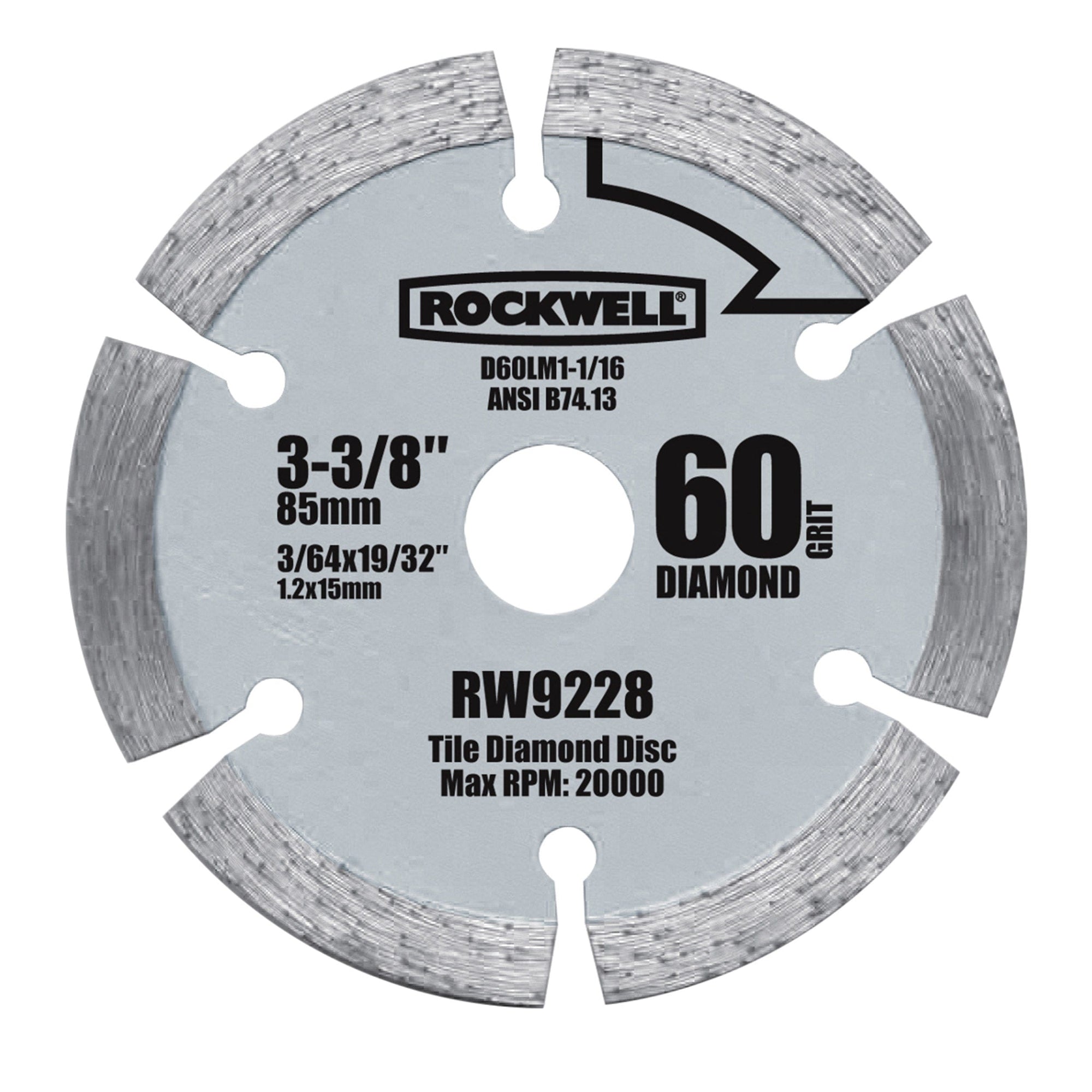 Versacut 3 3/8" Diamond Grit Blade alt 0