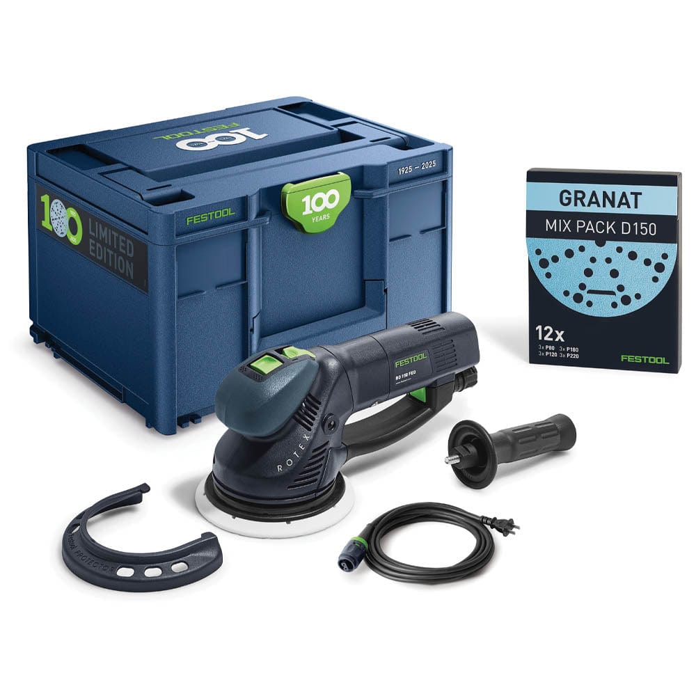 Rotex RO 150 FEQ-Plus Sander in 100-Year Anniversary Systainer