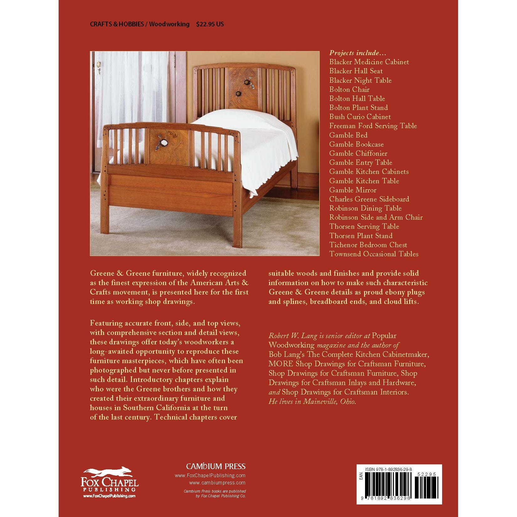 Shop Drawings for Greene and Greene Furniture alt 0