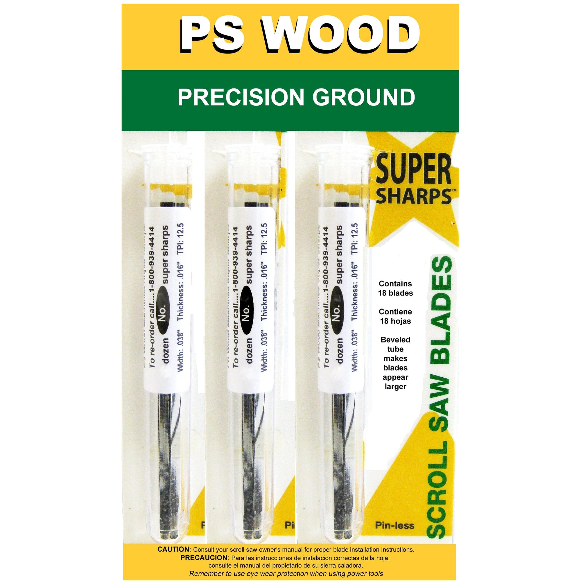 Super Sharps Variety Pack Scroll Saw Blade #7 x #5 x #9 Skip Tooth 6 Pack alt 0