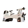 Jet brand benchtop wood lathe with tool rest and spur center for woodturning projects