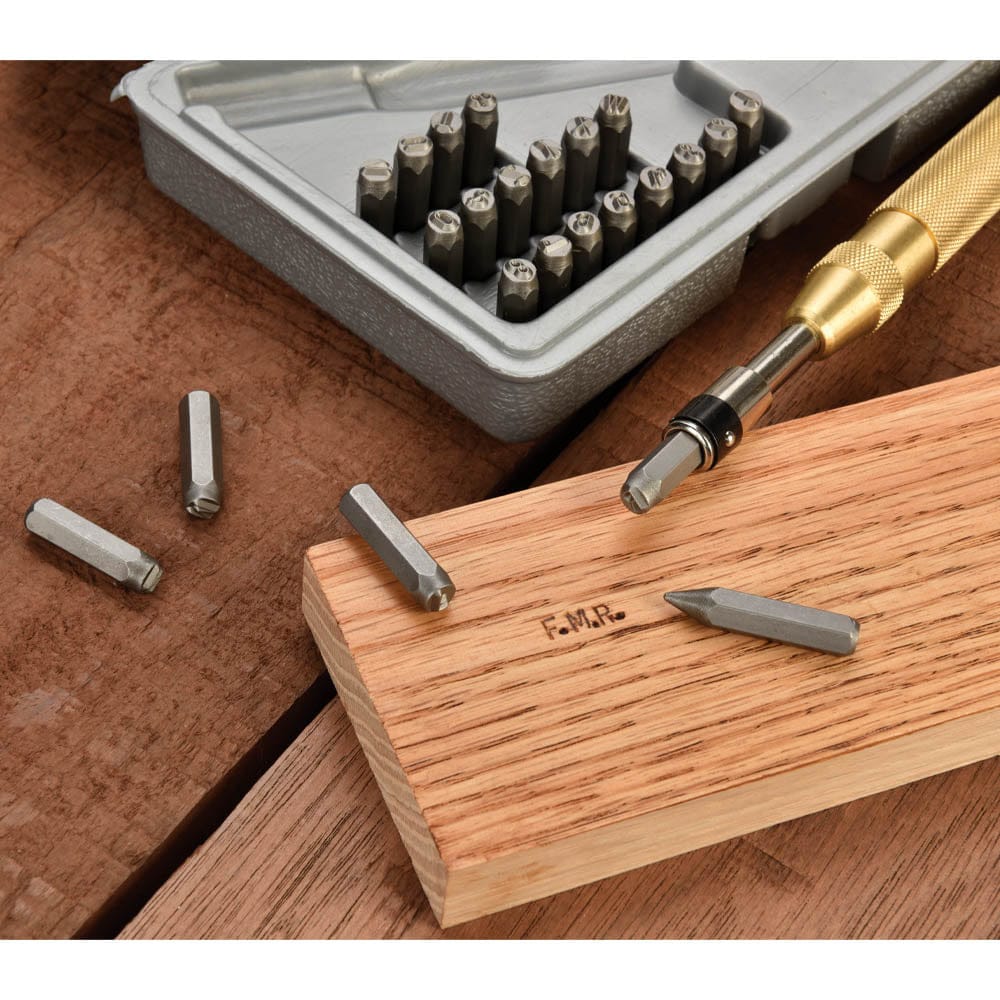 Spring Loaded Letter and Number Punch Set