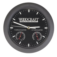 Woodshop Clock with Thermometer and Hygrometer alt 0