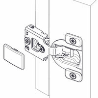 Compact Face Frame Hinge - 1/2" Overlay - 1 Pair