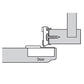 Compact Face Frame Hinge - 1/2" Overlay - 1 Pair