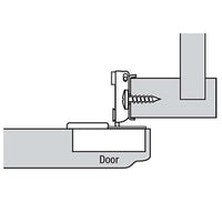 Compact Face Frame Hinge - 3/4" Overlay - 1 Pair