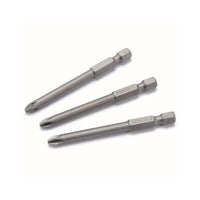 #2 Pozi Driver Bits - 2-3/4" Length - 3 Piece