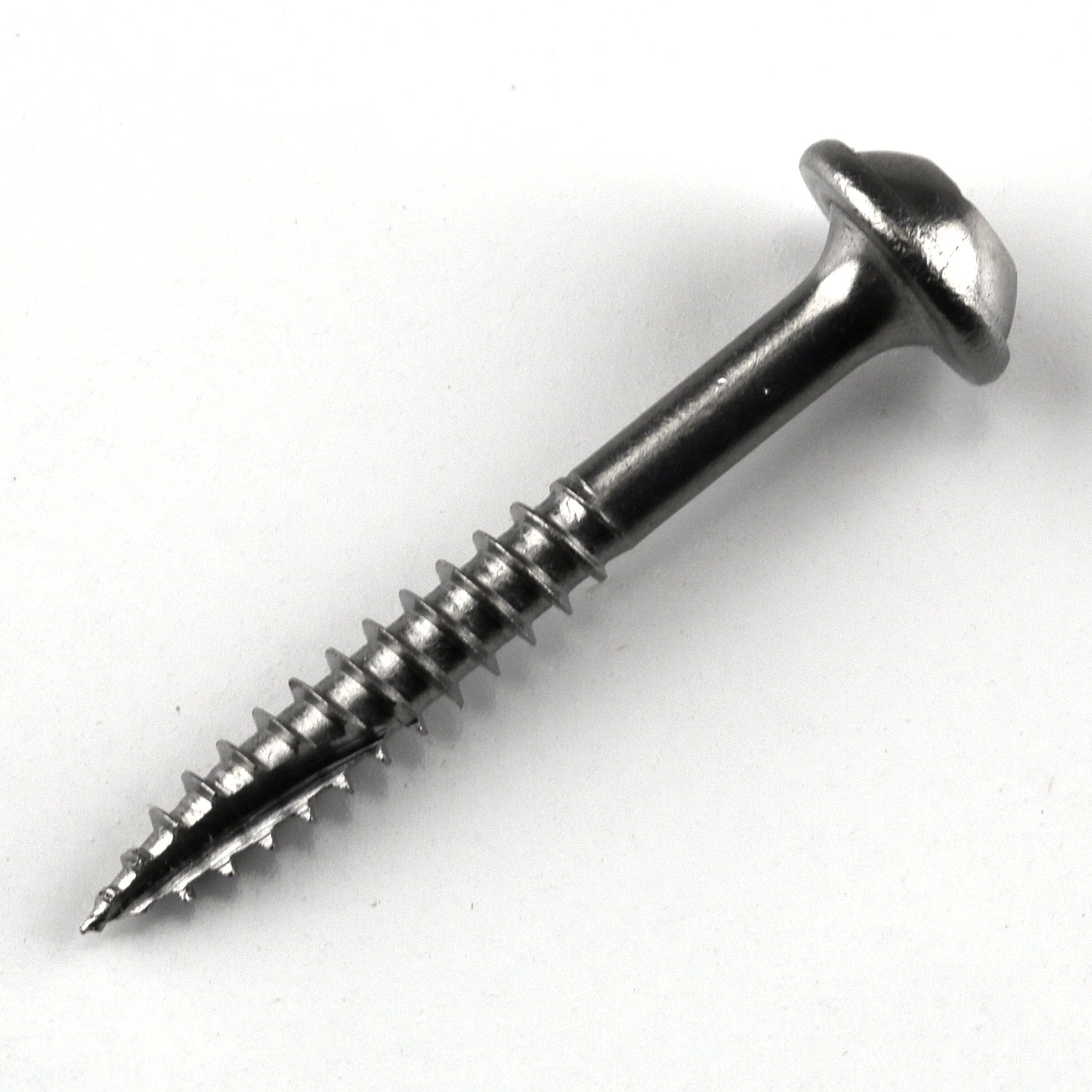 Pocket Hole Screw - #7 x 1-1/4" Fine - Stainless - 100 Piece alt 0