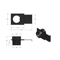 4" Quick-Connect to Threaded ABS Blast Gate Fitting alt 0