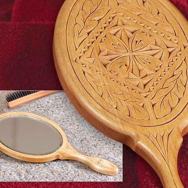Chip Carved Hand Mirror - Downloadable Plan alt 0