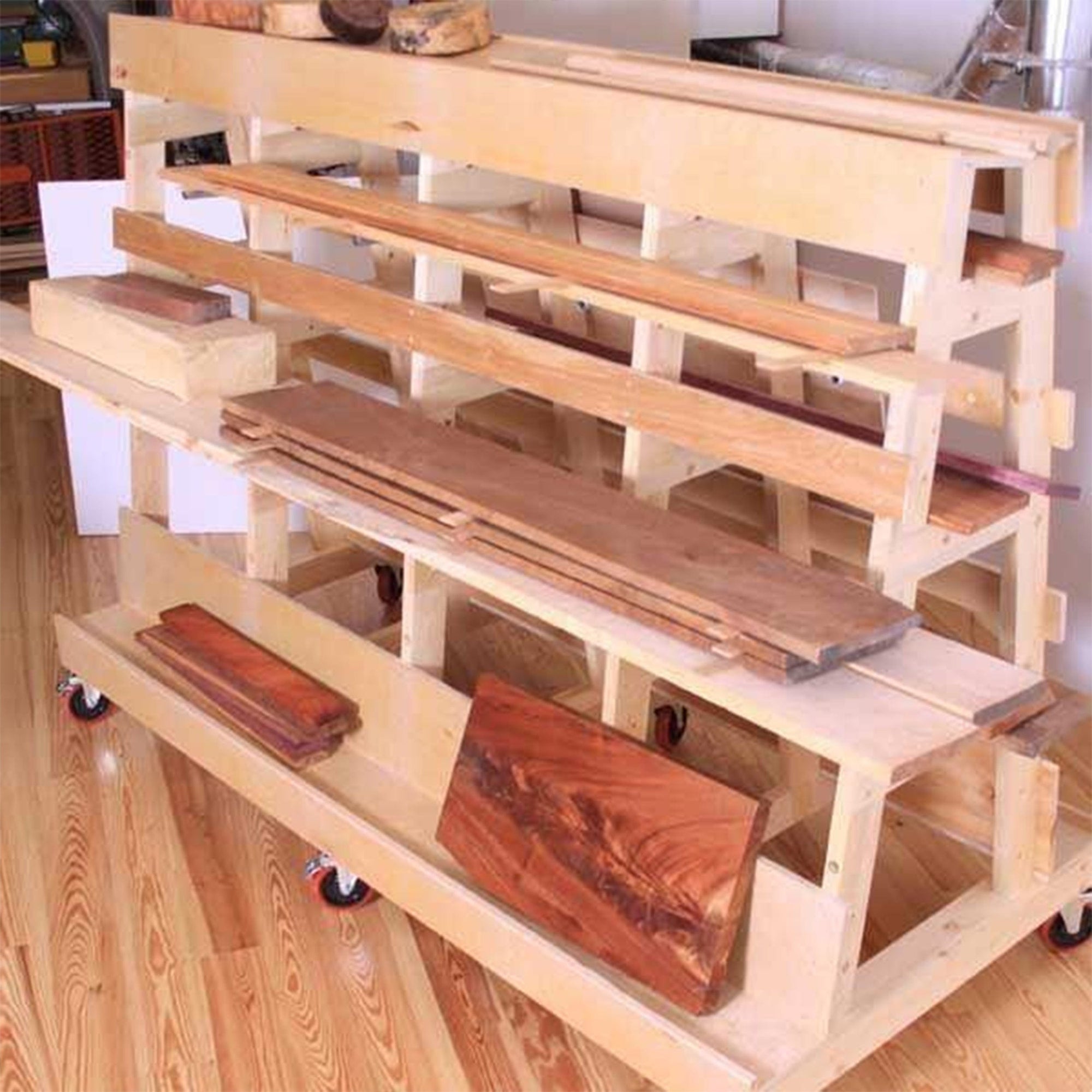 Woodworking Project Paper Plan to Build Lumber & Sheet Goods Storage Rack alt 0