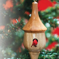 Turned Birdhouse Ornament - Downloadable Plan alt 0