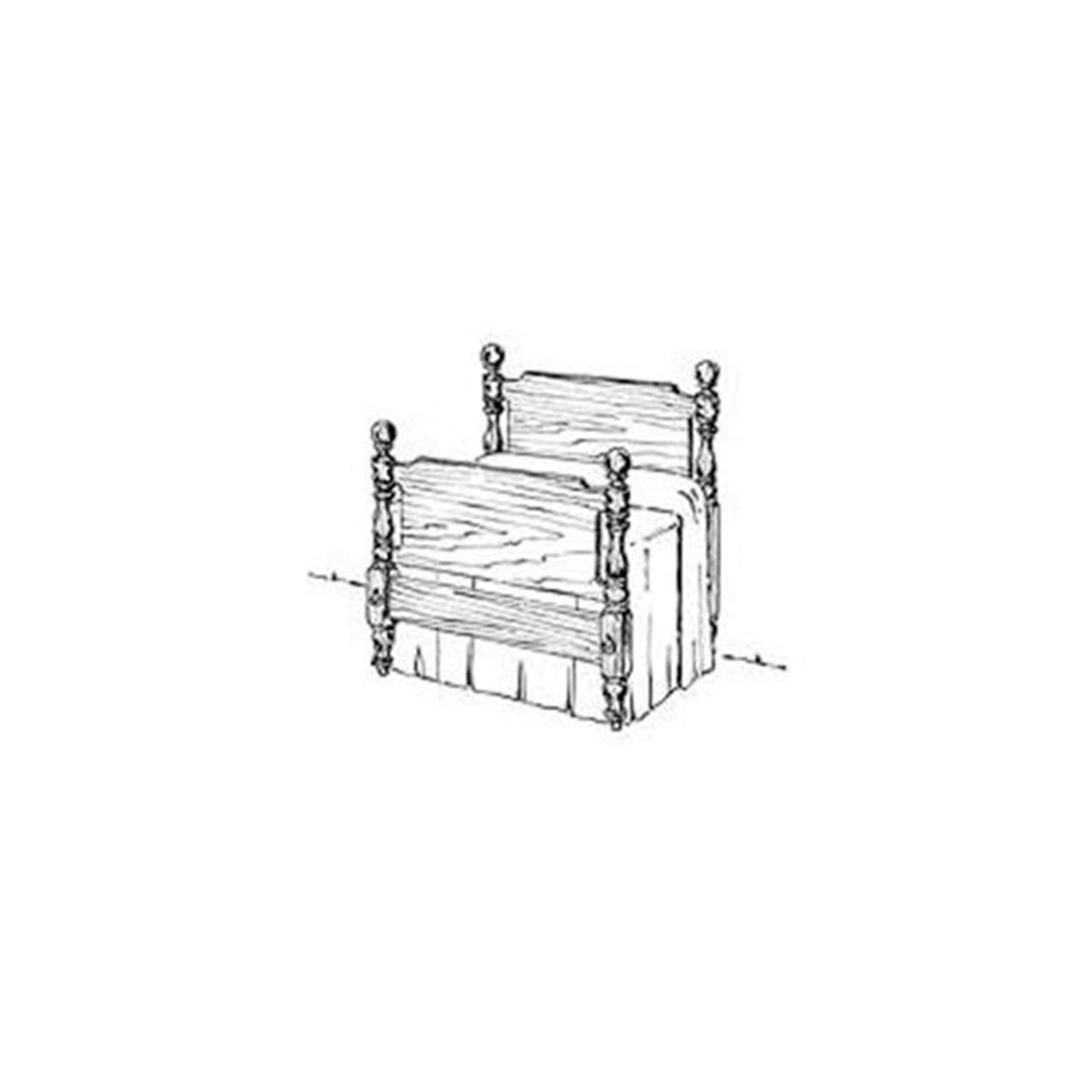 Woodworking Project Paper Plan to Build Early American Bed alt 0