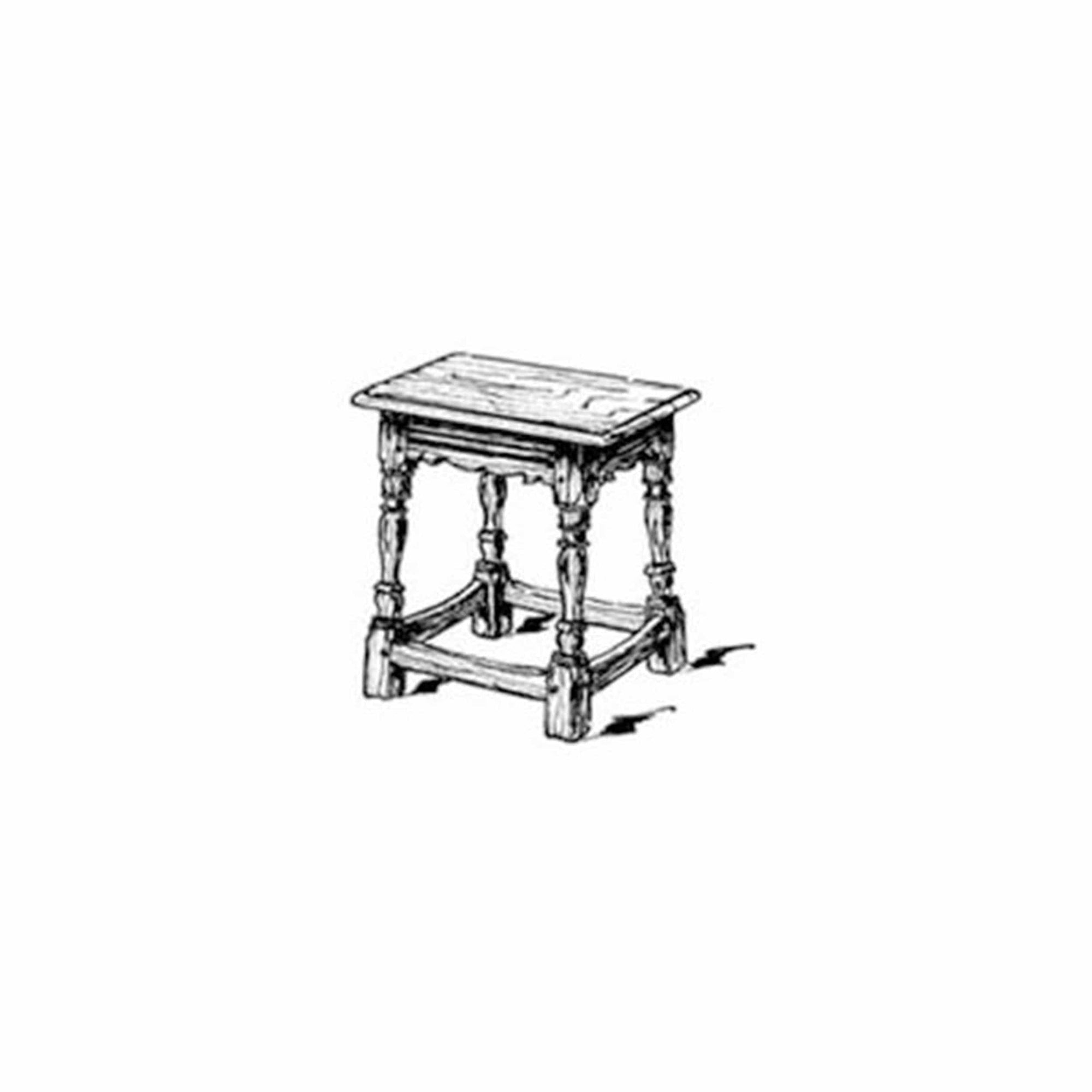 Woodworking Project Paper Plan to Build English Joint Stool Plan No.2 alt 2