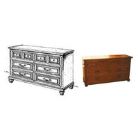 Woodworking Project Paper Plan to Build Spanish Double Dresser alt 0
