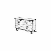Woodworking Project Paper Plan to Build Retro Double Dresser alt 0
