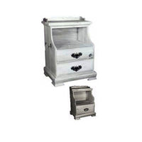 Woodworking Project Paper Plan to Build Simple 2-Drawer Nightstand alt 0