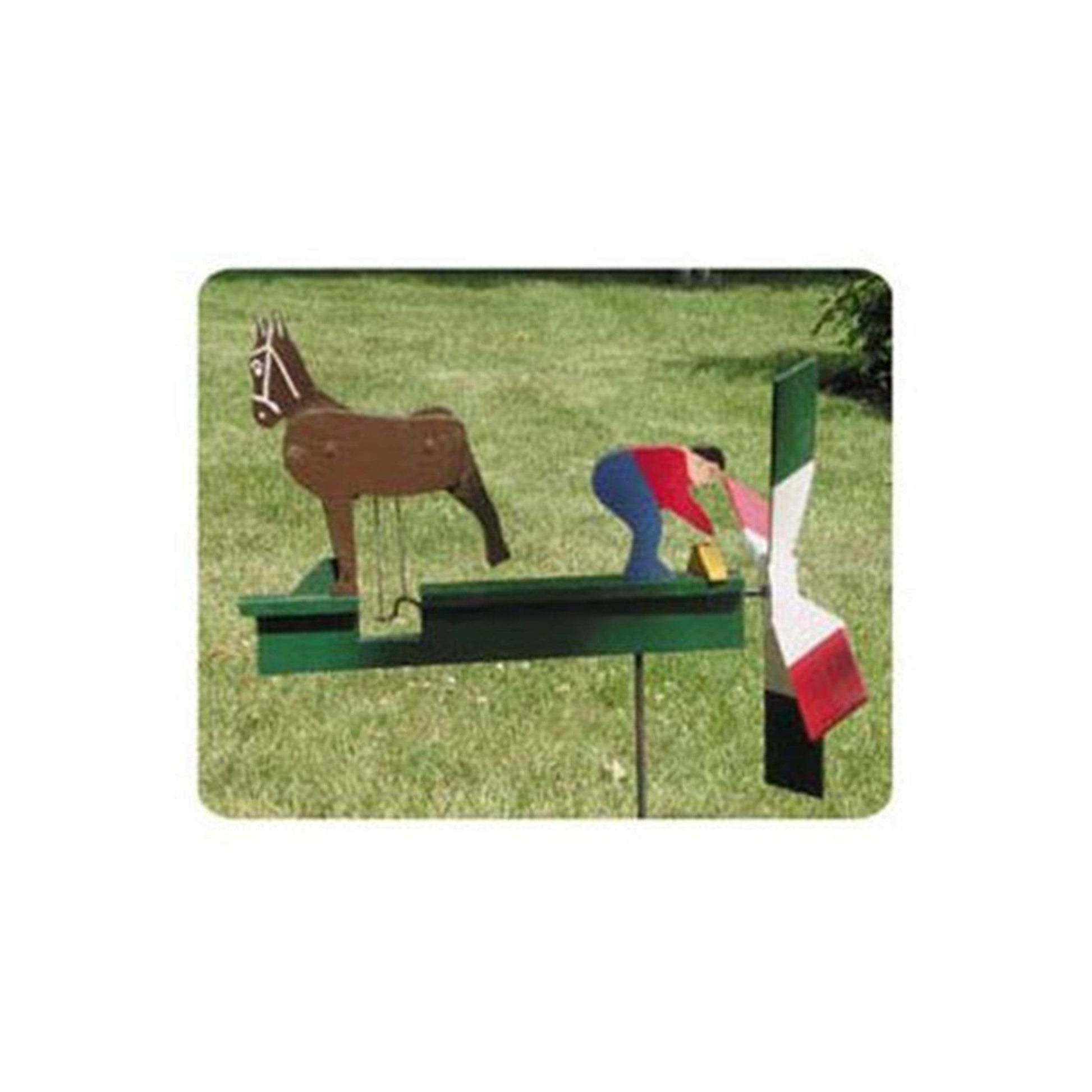Woodworking Project Paper Plan to Build Kicking Mule Whirligig alt 0