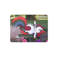 Woodworking Project Paper Plan to Build Fighting Rooster Whirligig alt 0