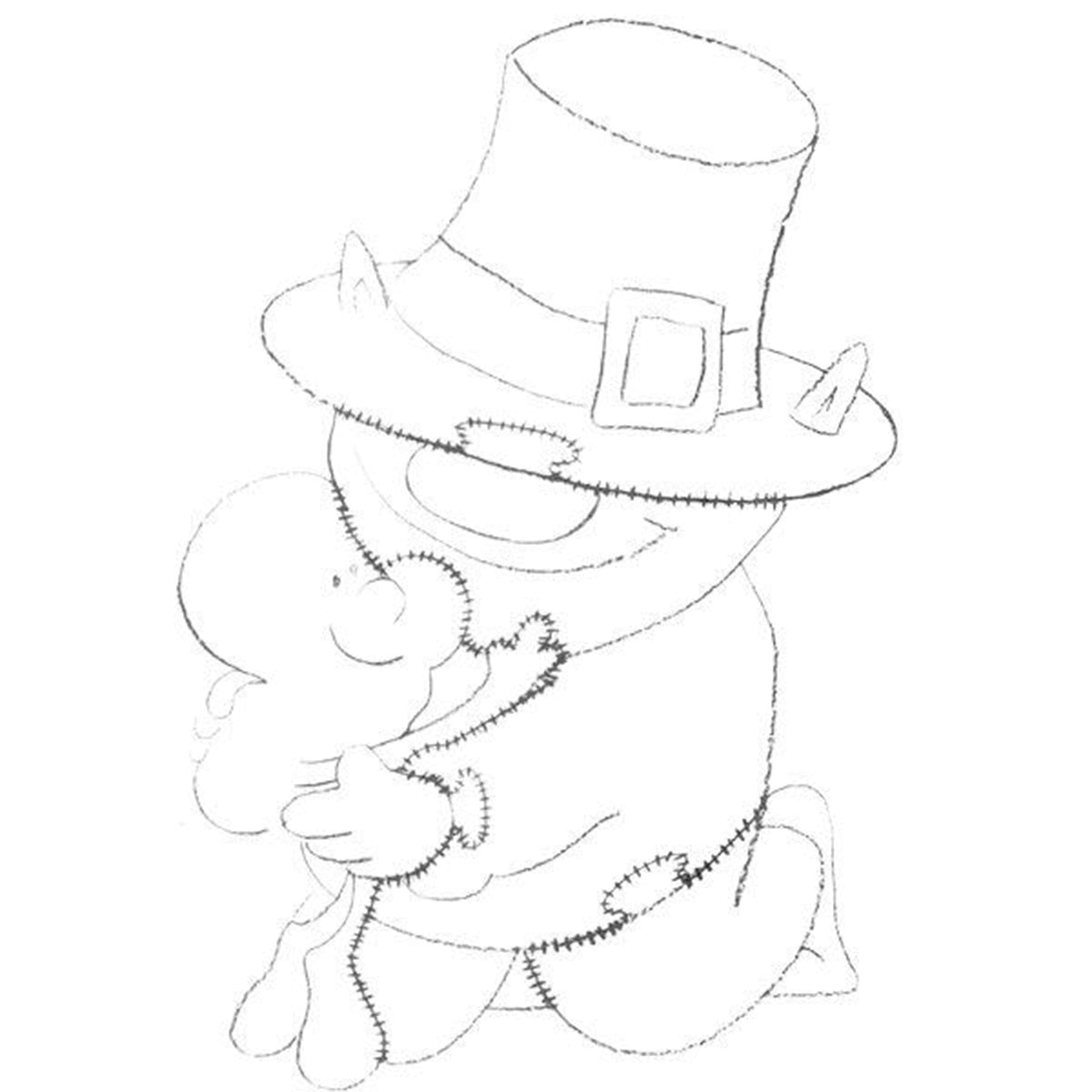 Woodworking Project Paper Plan to Build Leprechaun Kneeling alt 0