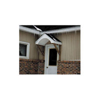 Woodworking Project Paper Plan to Build Doorway Shelter, Peaked Top alt 0