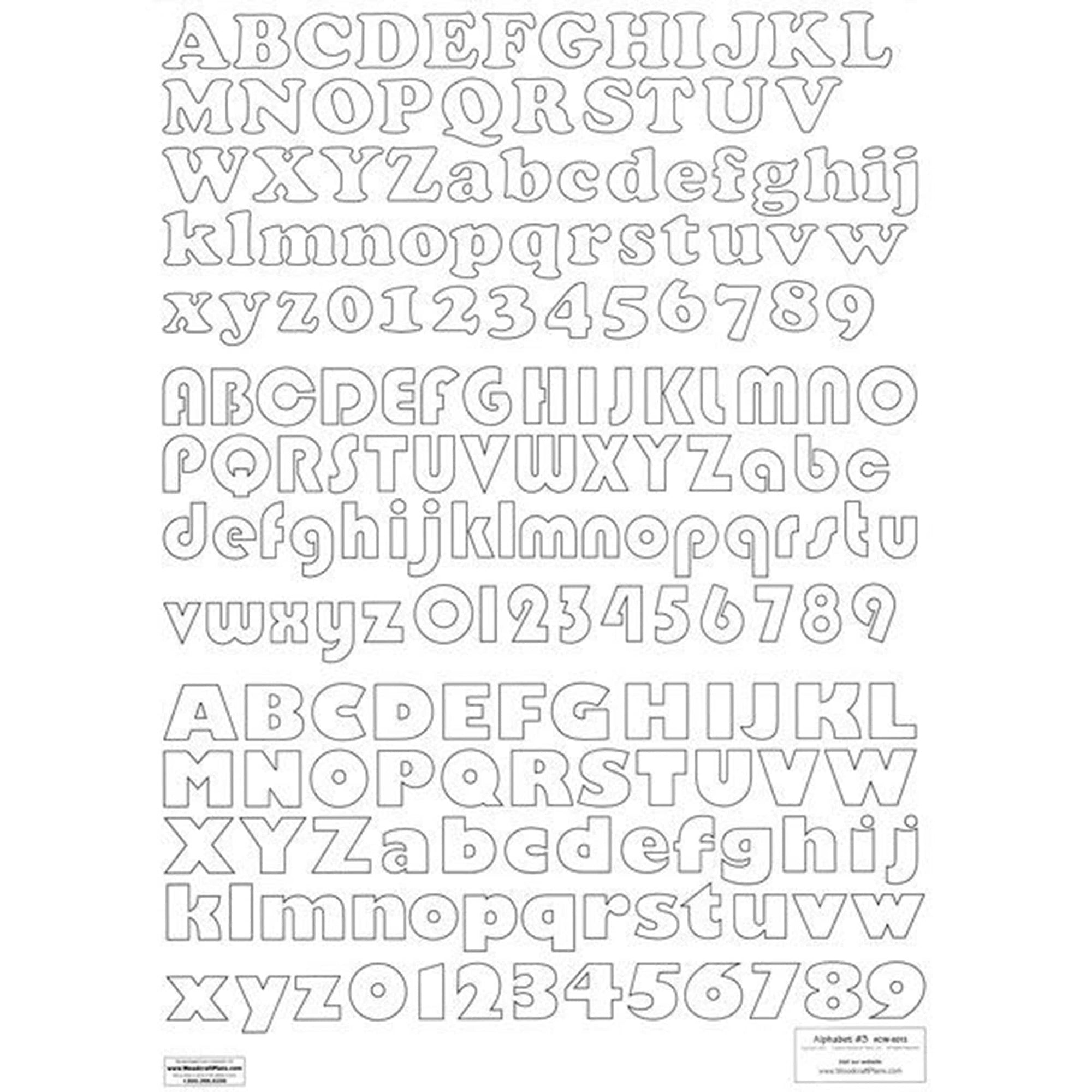 Woodworking Project Paper Plan to Build Letters & Numbers Alphabet 3 alt 0