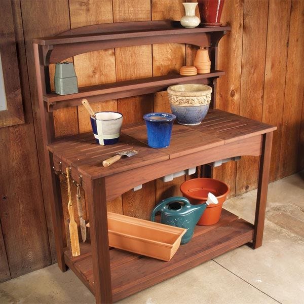 Full Service Potting Bench - Downloadable Plan alt 0