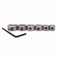 DrillStop Drill Bit Depth Collar Set - 6 Piece alt 0