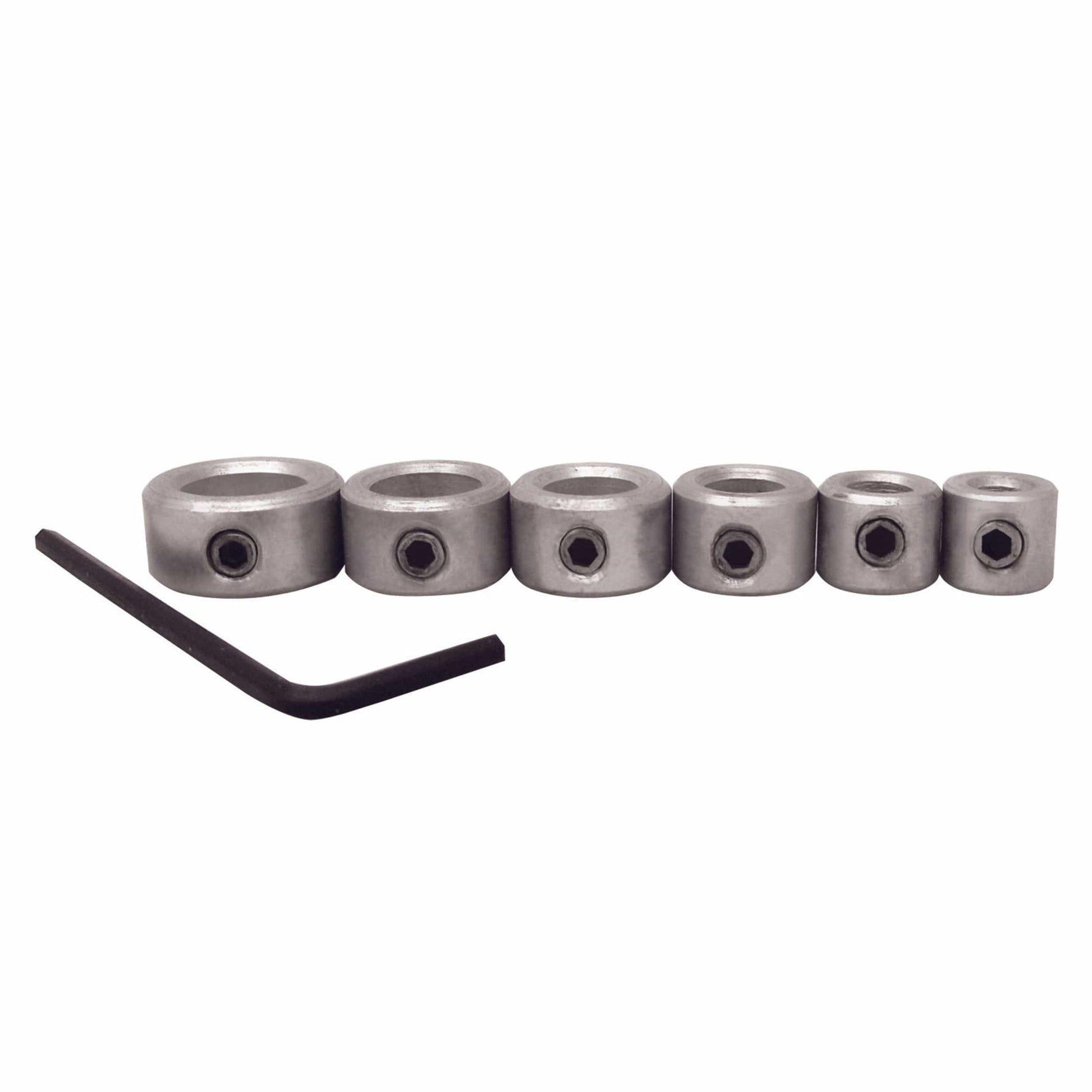 DrillStop Drill Bit Depth Collar Set - 6 Piece alt 0