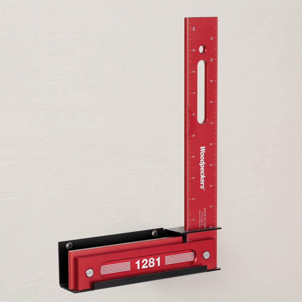 Precision Woodworking Square with Rack-It - 12" x 8"