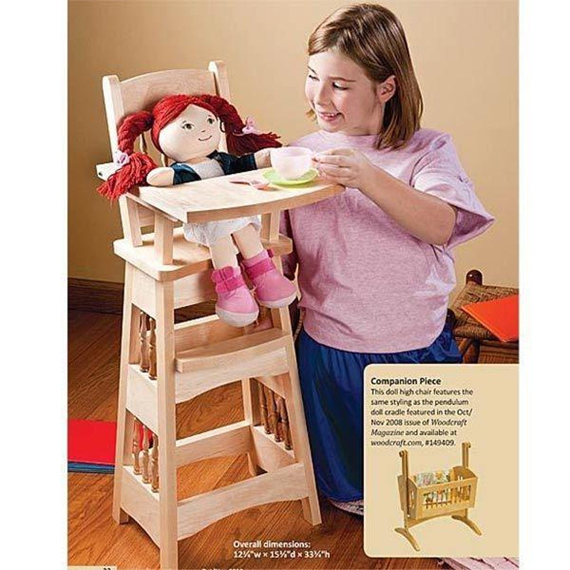 Doll High Chair - Paper Plan alt 0
