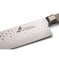 Nakiri Hammered Surface Knife for Cutting Delicate Vegetables - Damascus - 11-1/2" - Unfinished Kit
