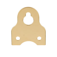 Picture Frame/Mirror Wall Hanger - Polished Brass Finish with Screws - 5 Piece alt 0