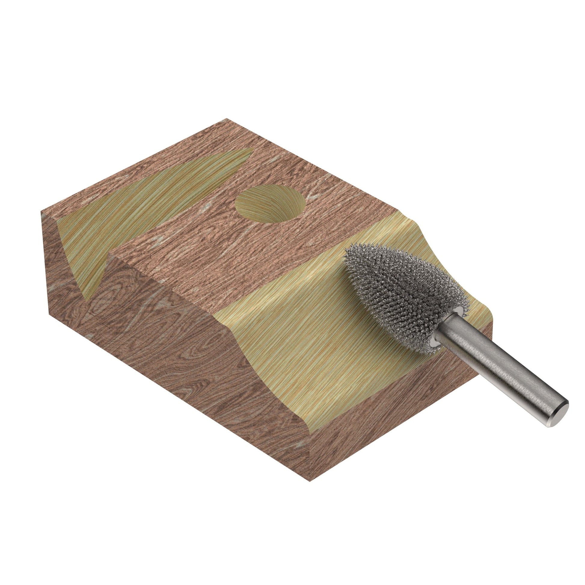 Original Flame Burr, 1/4" Shaft, Coarse (1/2" x 1") alt 0