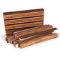Exotic Cutting Board Kit - 1-1/2" x 9-7/8" x 16" - Brownheart, Maple, Marblewood, Purpleheart & Wenge alt 0