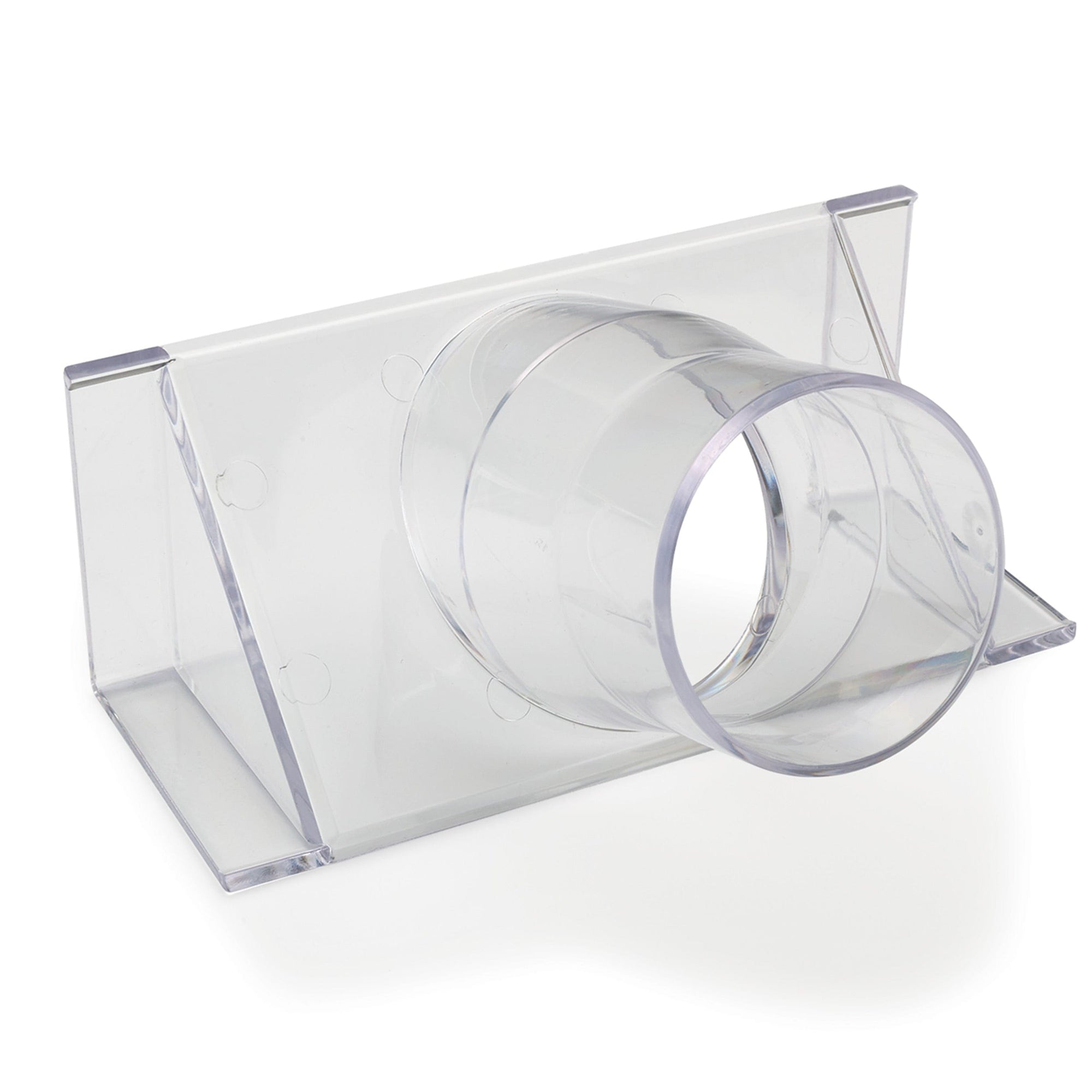 2-1/2" Clear Fence Adapter Dust Collection Fitting alt 0