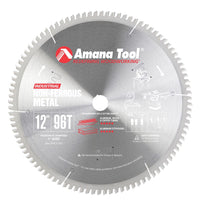 12" X 96T Non Ferrous Blade, -6 Degree 1" Bore, TCG alt 0