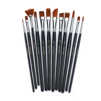 Hobby and Artist Brush Set - 12 Piece alt 0