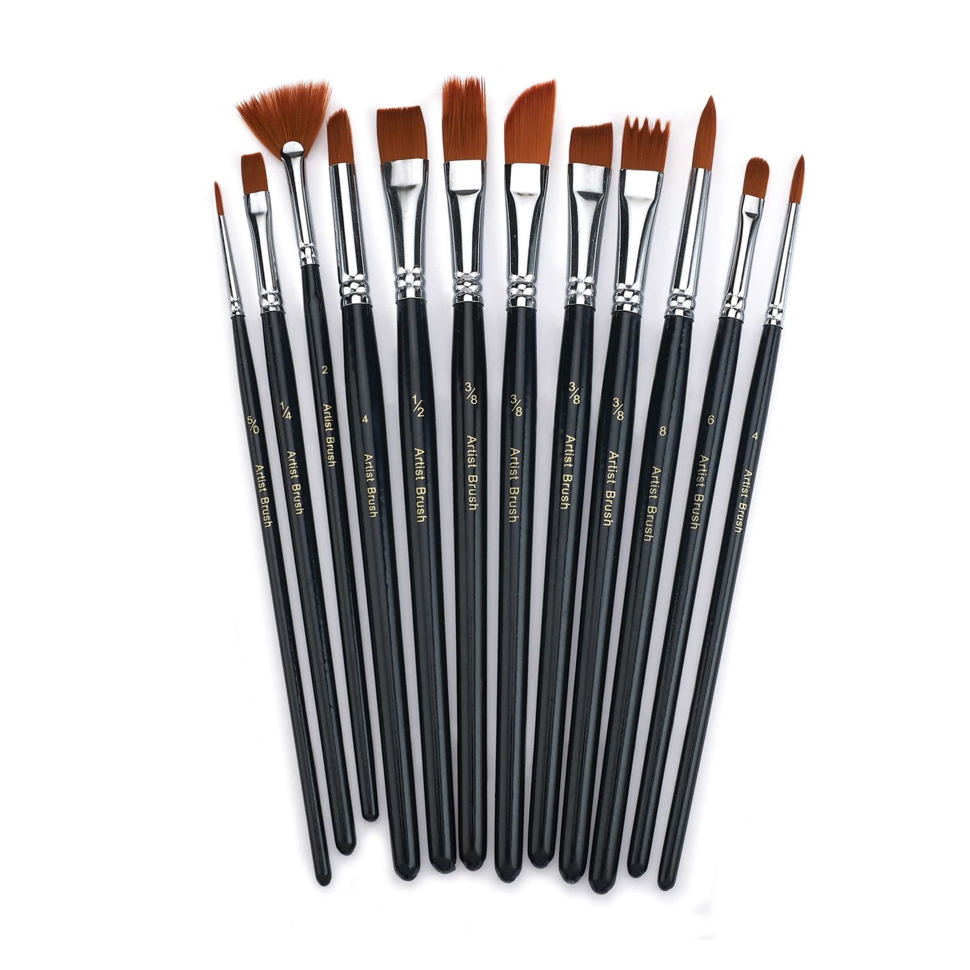 Hobby and Artist Brush Set - 12 Piece alt 0
