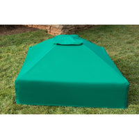 Classic Sienna 4' x 4' x  5.5" Composite Square Sandbox Kit with Telescoping Canopy/Cover - 2" profile alt 5