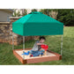 Classic Sienna 4' x 4' x  5.5" Composite Square Sandbox Kit with Telescoping Canopy/Cover - 2" profile alt 5