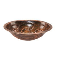 Oval Braid Under Counter Hammered Copper Sink alt 0