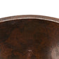 Master Bath Oval Under Counter Hammered Copper Bathroom Sink alt 0