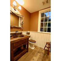 Master Bath Oval Self Rimming Hammered Copper Bathroom Sink alt 0