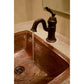 Rectangle Under Counter Hammered Copper Bathroom Sink alt 0